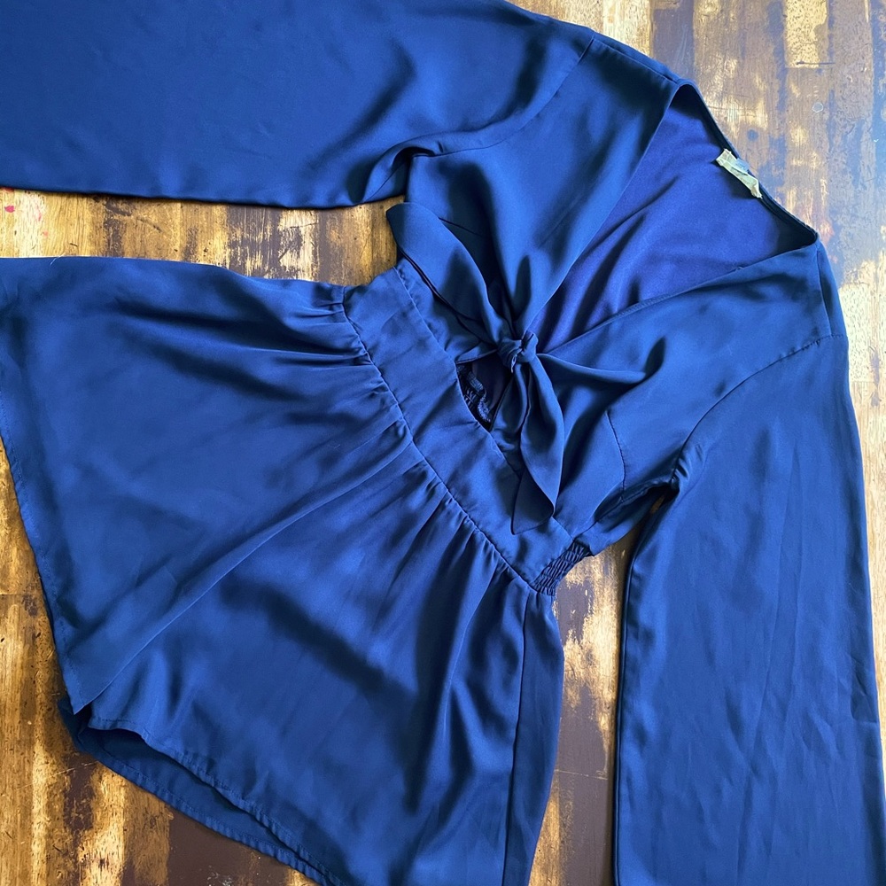 Navy blue romper